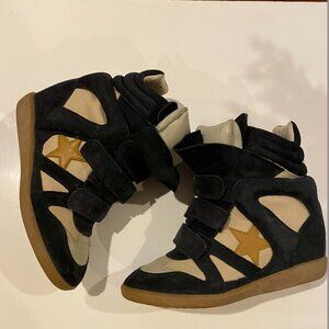 Isabel Marant Bekett Platform Sneakers with Star, SZ 37